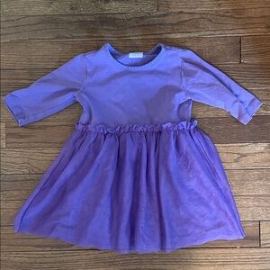 Hanna Andersson Purple with Tulle Kids Dress